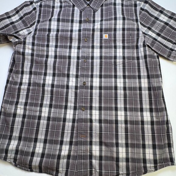 Carhartt Rugged Flex Plaid Work Shirt Relaxed Fit Men's XL - Picture 2 of 7